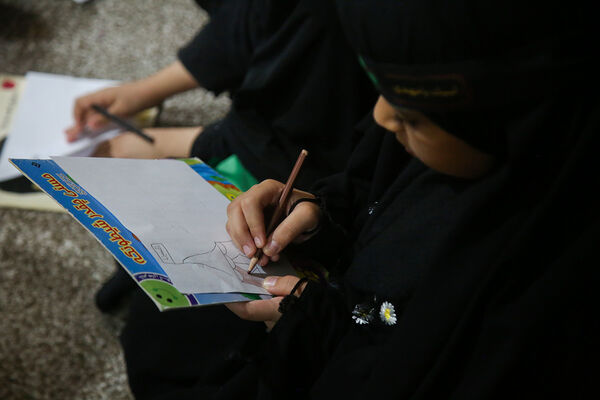 عزاداری کودکان هیات «زیر گنبد طلا» برای دختر سه ساله امام حسین(ع)