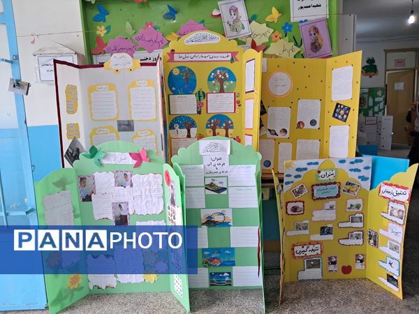 افتتاح نمایشگاه جابربن‌حیان در دبستان شهید احمدپور قائمشهر
