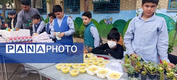 برپایی بازارچه در  دبستان امام جعفر صادق (ع) آشخانه