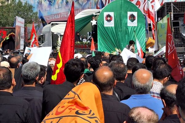 تشییع پیکر شهدای اقتدار در تهران ایران