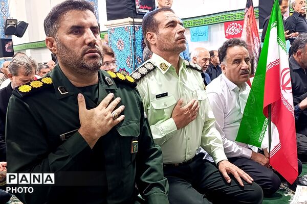 مراسم جاماندگان تشییع رهبر شهید در اسلام آباد غرب