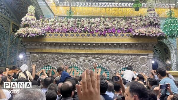 نور خورشید سما بر روی خورشید طوس