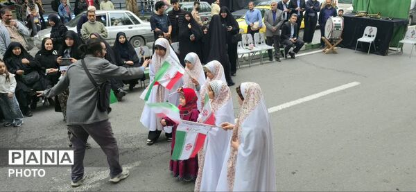 رژه باشکوه دختران معصومی شهرستان گرگان