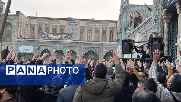 مراسم عزاداری شام شهادت امام هادی(ع) در حرم بانوی کرامت 