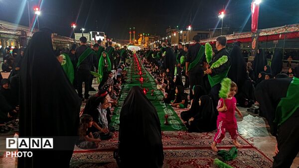 بزرگترین سفره توسل به حضرت رقیه(س) در قم