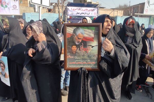 راهپیمایی ۲۲بهمن در کهریزک و باقرشهر