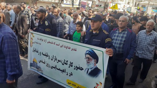 راهپیمایی روز قدس در قائمشهر