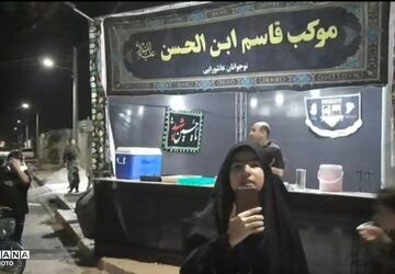 برپایی موکب دانش‌آموزی «قاسم ابن الحسن(ع)»  نوجوانان عاشورایی در طبس
