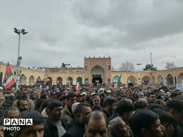 قاب پانا میزبان مراسم تشییع پیکر شهدا نیشابور 