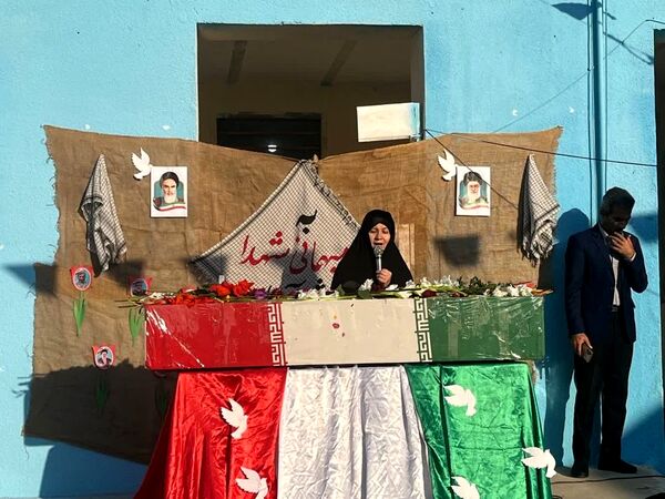 استقبال مدارس دشتی از شهید گمنام