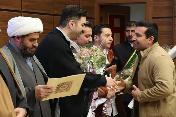 آئین تجلیل از استاد مجتبی قدبیگی قاری بین المللی برگزار گردید