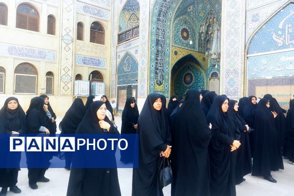 مراسم تشییع پیکر شهید جانباز حاج احمد شیخ حسینی در حرم سید علاءالدین حسین(ع)