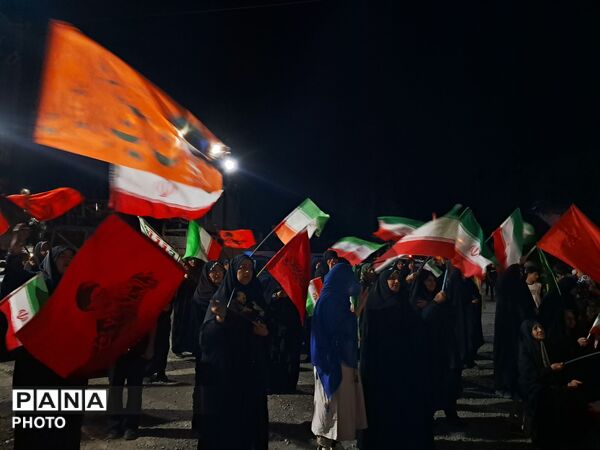 حضور پرشور مردم بخش آسارا در صد و پنجاه و یکمین شب تجمعات مردمی 
