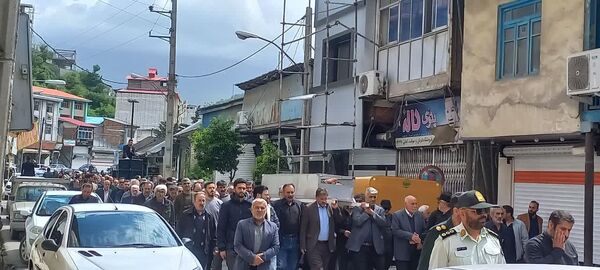 تشییع پیکر جانباز هشت سال دفاع مقدس در سوادکوه