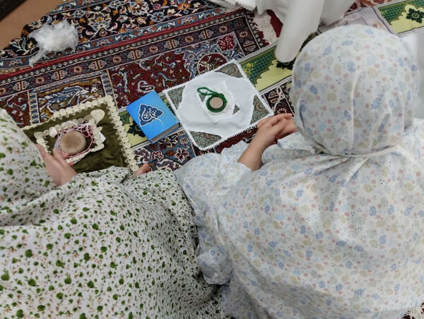 اعتکاف دانش‌آموزی در شهر جعفریه قم