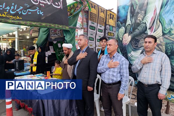 خدمت‌رسانی دانش‌آموزان و فرهنگیان شهرستان اسلام آباد غرب در مواکب اربعین حسینی