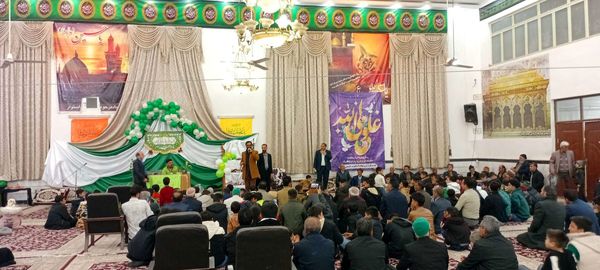 جشن باشکوه ولادت امام علی (ع) در روستای نقاب خلیل آباد