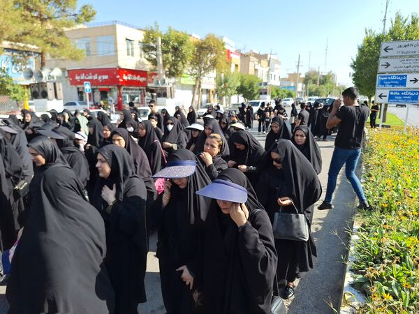 پیاده‌روی جاماندگان اربعین حسینی در مرودشت 