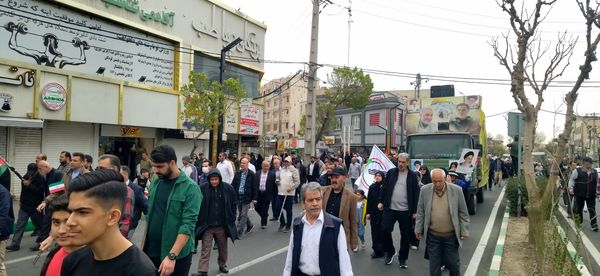 حضور پرشور مردم شهرستان فردیس در راهپیمایی روز قدس 