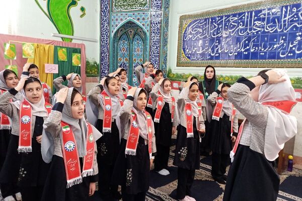 جشن نیمه شعبان در دبستان شهید آقچه‌‍‌لو رباط‌کریم