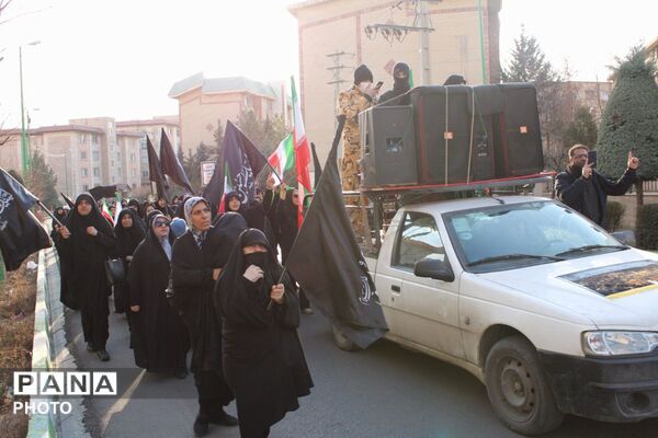اجتماع خونخواهان و منتقمین شهادت حضرت آیت الله الامام شهید سید علی خامنه ای در پردیس