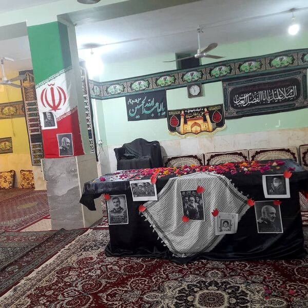 مراسم استقبال از شهید گمنام در روستای سرزه 