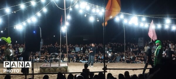 تعزیه خوانی برای حضرت علی اکبر (ع) در روستای رزق آباد 