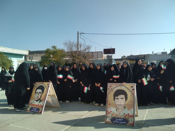 مراسم وداع با شهید گمنام در دبیرستان غیر دولتی شهید صحرایی