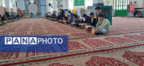 جزء خوانی قرآن کریم در شهرستان خلیل آباد و شهر کندر