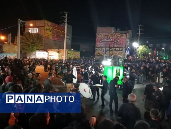 مراسم شب عاشورا در شهر تیتکانلو