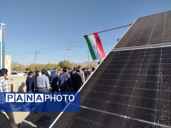 افتتاح نیروگاه خورشیدی ۳ مگاواتی (پیشرو صالح)  کاشمر با حضور استاندار خراسان رضوی