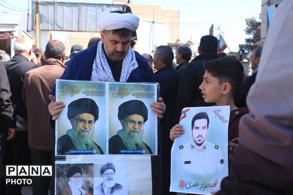تشییع پیکر شهید سرگرد «جواد عبدی» در حملات آمریکایی - صهیونی