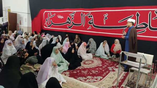 اعتکاف دانش‌آموزان دختر در مسجد سیدالشهدا شهرستان بجنورد 