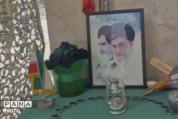 غبارروبی مزار شهدا به یاد دانش آموزان شهید