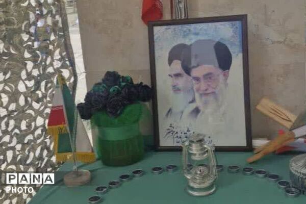 غبارروبی مزار شهدا به یاد دانش آموزان شهید