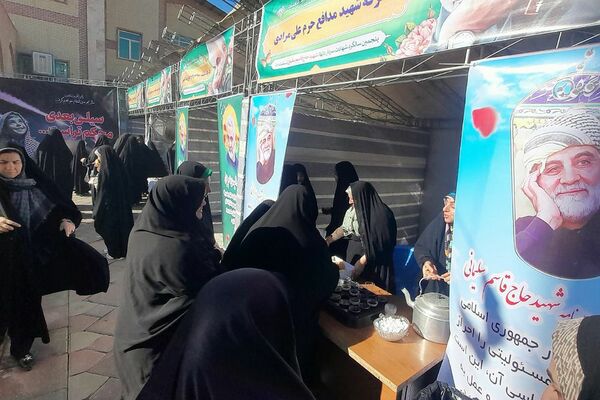برگزاری غرفه و مواکب فرهنگی به‌مناسبت سالگرد حاج قاسم سلیمانی در صباشهر