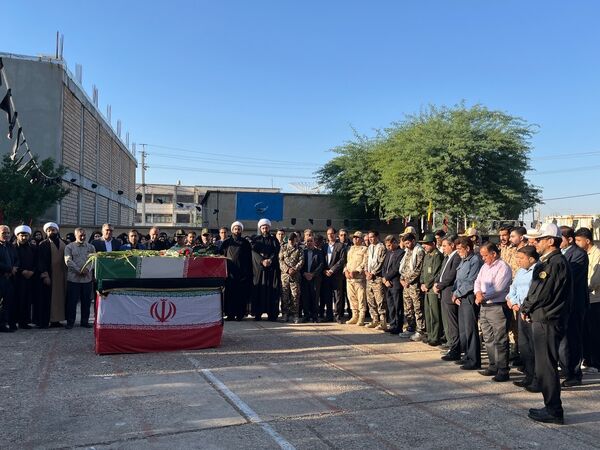 مراسم استقبال و تشییع پیکر پاک شهید گمنام در شهرستان دهلران 