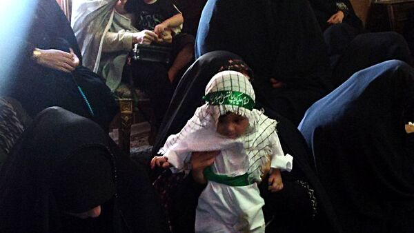 لالایی‌های مادران محمودآبادی برای طفل شش ماهه کربلا 