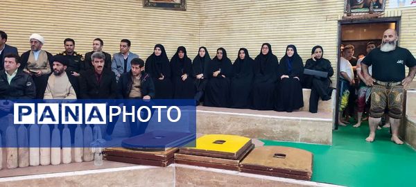 نواختن زنگ زورخانه ای و پهلوانی در شهرستان سلسله 