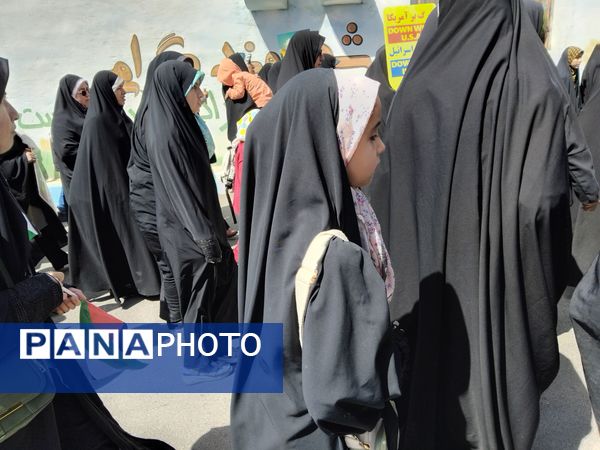 شهر وردنجان یک‌صدا به حمایت از فلسطین برخاست