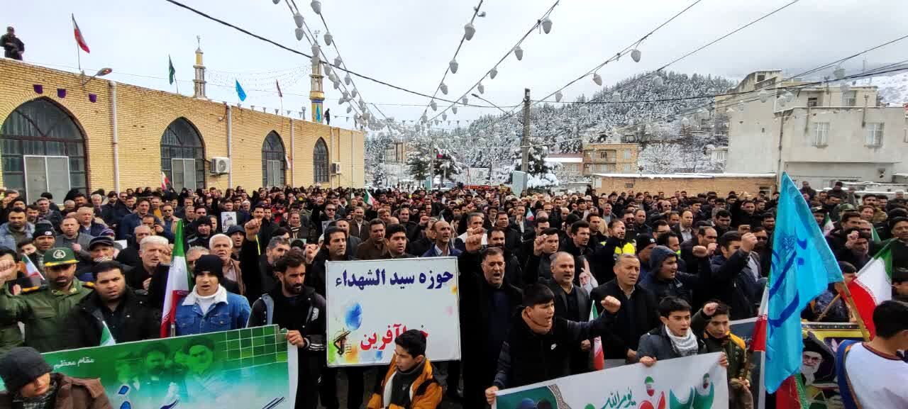 خروش انقلابی مردم شهرستان خداآفرین 