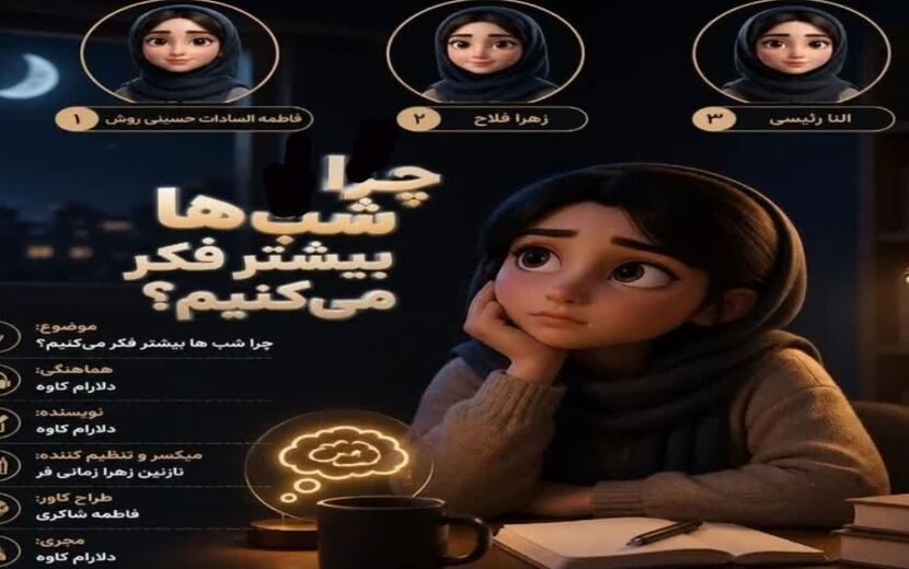 چرا ذهن ما شب‌ها آرام نمی‌گیرد؟