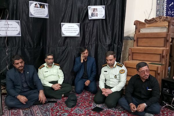 اجتماع مردم در مراسم بزرگداشت شهادت سید‌الشهدا خدمت و شهدا همراه در نصیر شهر