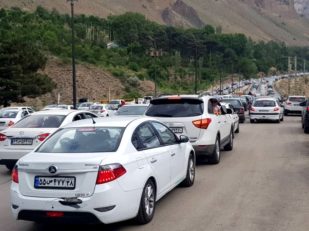 ترافیک سنگین در محورهای شمالی همزمان با موج بازگشت مسافران