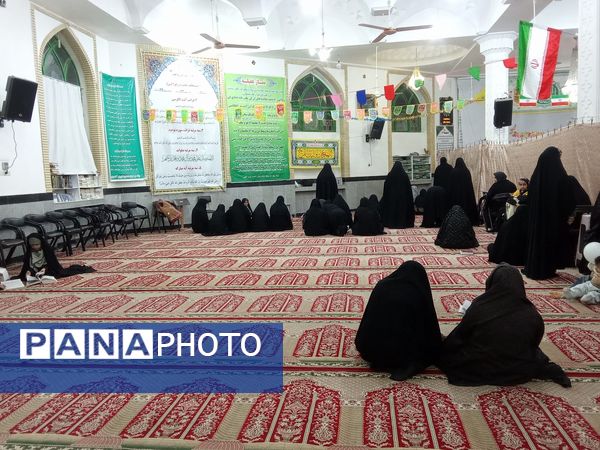 مراسم اعمال شب نیمه شعبان در مسجد جامع شهر کندر