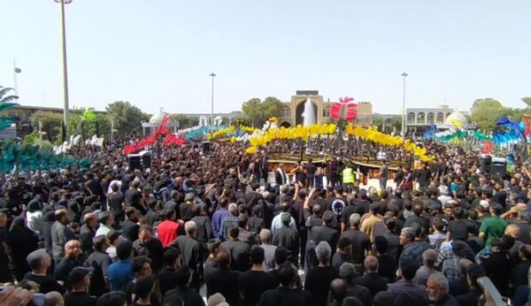 آیین پیاده‌روی جاماندگان اربعین حسینی در منطقه بادرود 