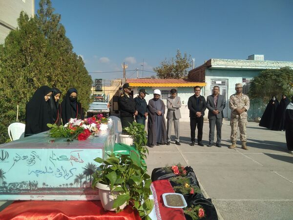 مراسم وداع با شهید گمنام در دبیرستان غیر دولتی شهید صحرایی