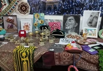 افتتاح نمایشگاه "معلمان هنرمند، دانش‌آموزان خلاق" در کانون عترت 