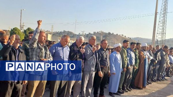 اجتماع بزرگ مردم دیشموک در محکومیت شهادت مظلومانه سید حسن نصرالله