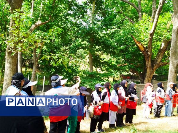 برگزاری اردوی طرح شوق رویش هلال احمر به میزبانی شیروان